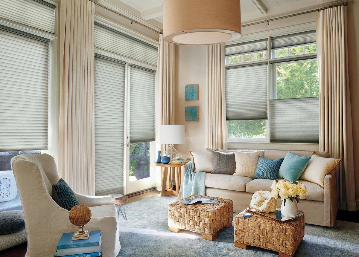 Hunter Douglas Duette® Cellular Shades decorating a Pennsylvania home near  Wexford, PA