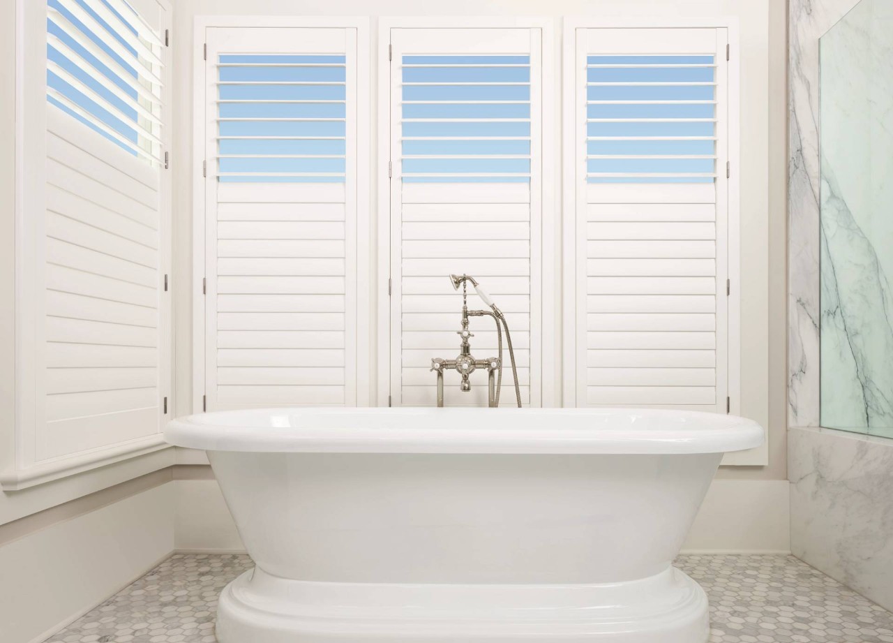 Hunter Douglas bathroom window treatments turn your bathroom into an oasis with humidity- and UV-resistant styles. Contact us in Wexford, PA, for more information.