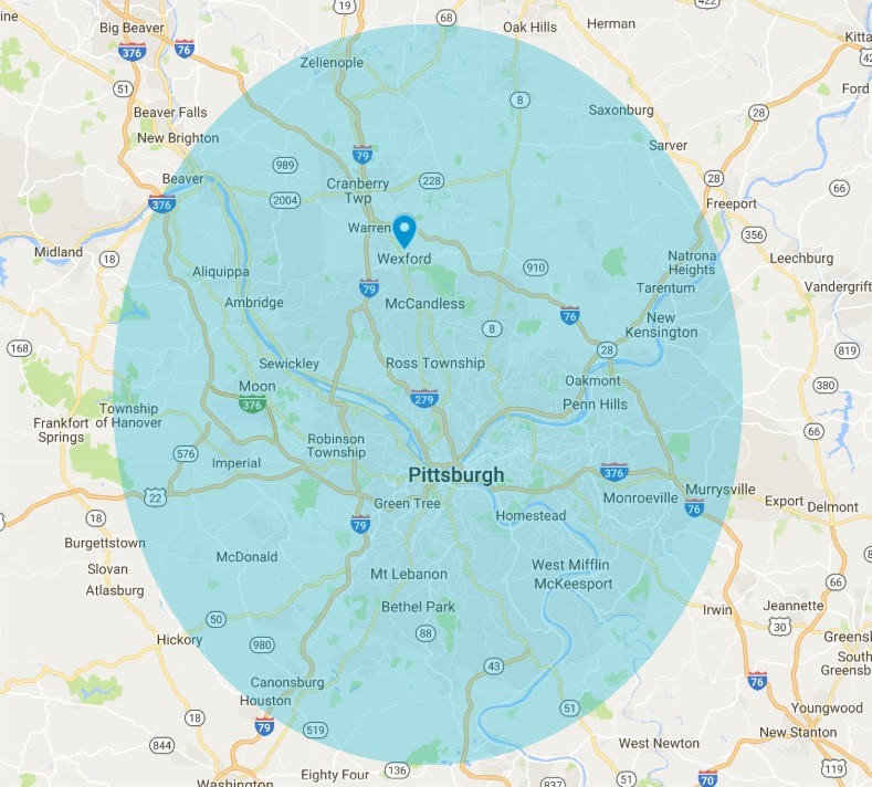 Nest Expressions Service Area Map